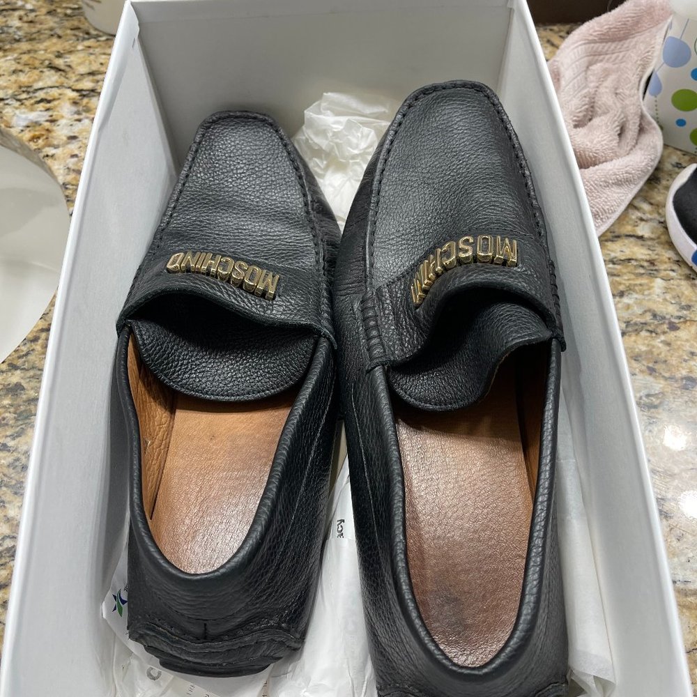 Fairly used Moschino Black Loafers